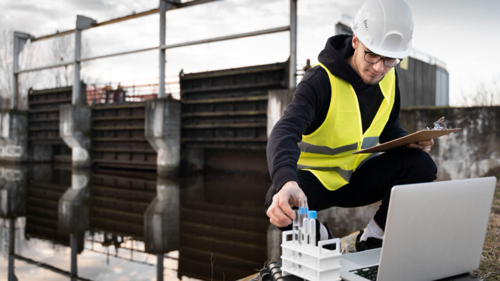 ตรวจสอบการรั่วไหลของระบบบำบัดน้ำเสีย