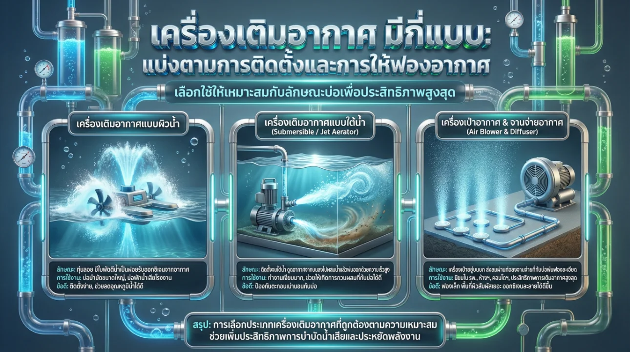 เครื่องเติมอากาศ มีกี่แบบ