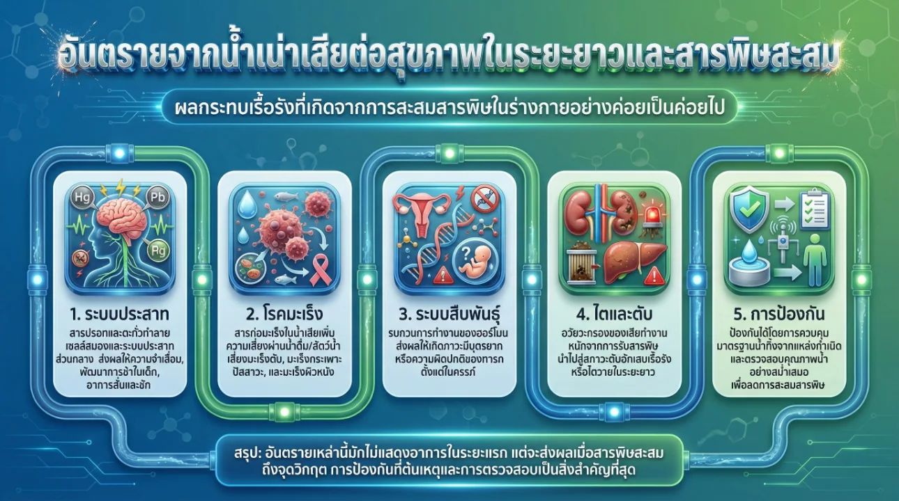 อันตรายจากน้ำเน่าเสียต่อสุขภาพ