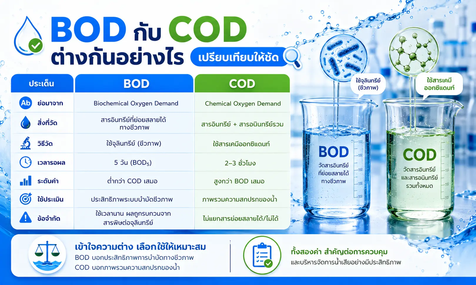 มาตรฐานน้ำทิ้ง BOD COD